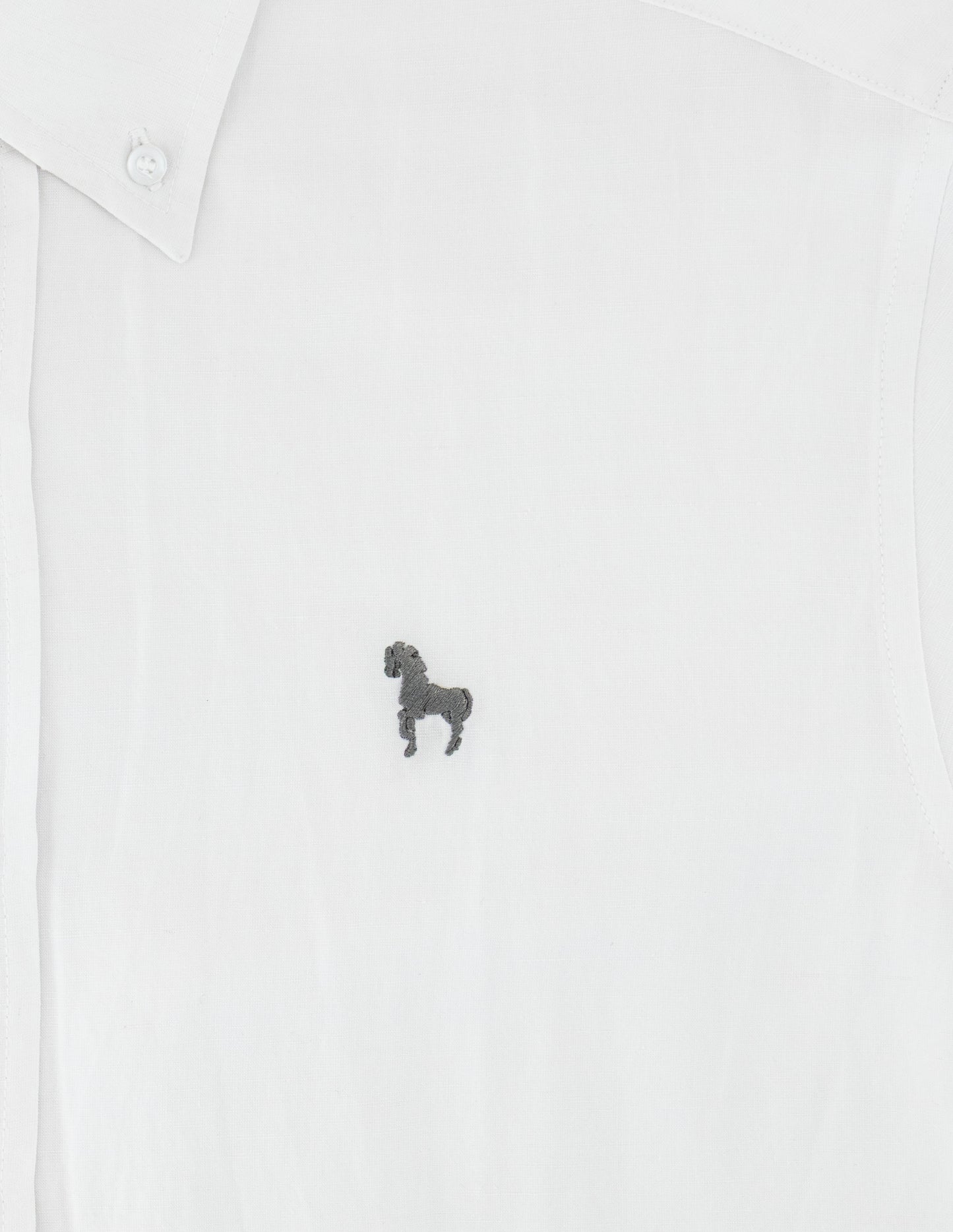 MALE LINEN POLO SHIRT - WHITE