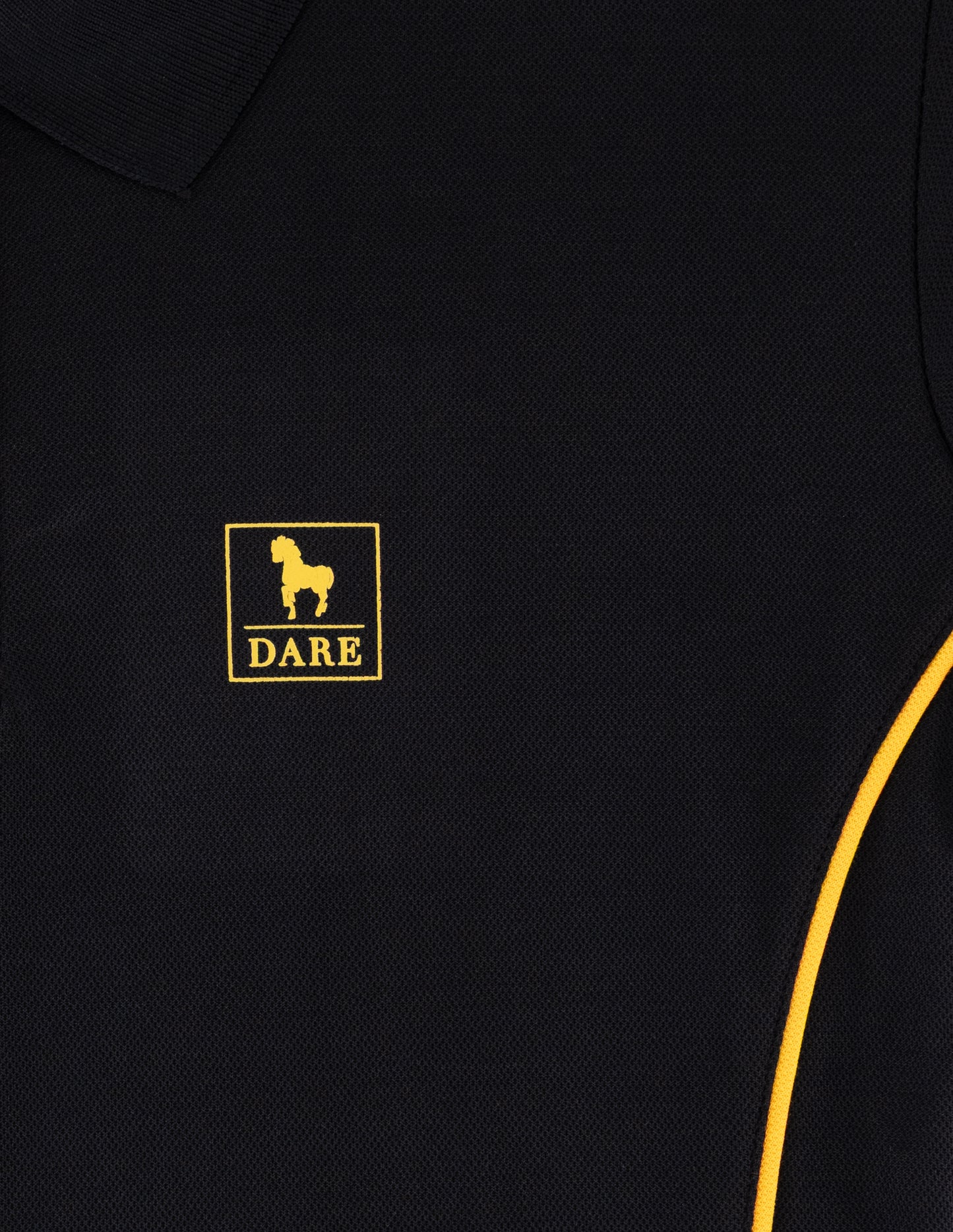 FEMALE POLO SHIRT BLACK/GOLD