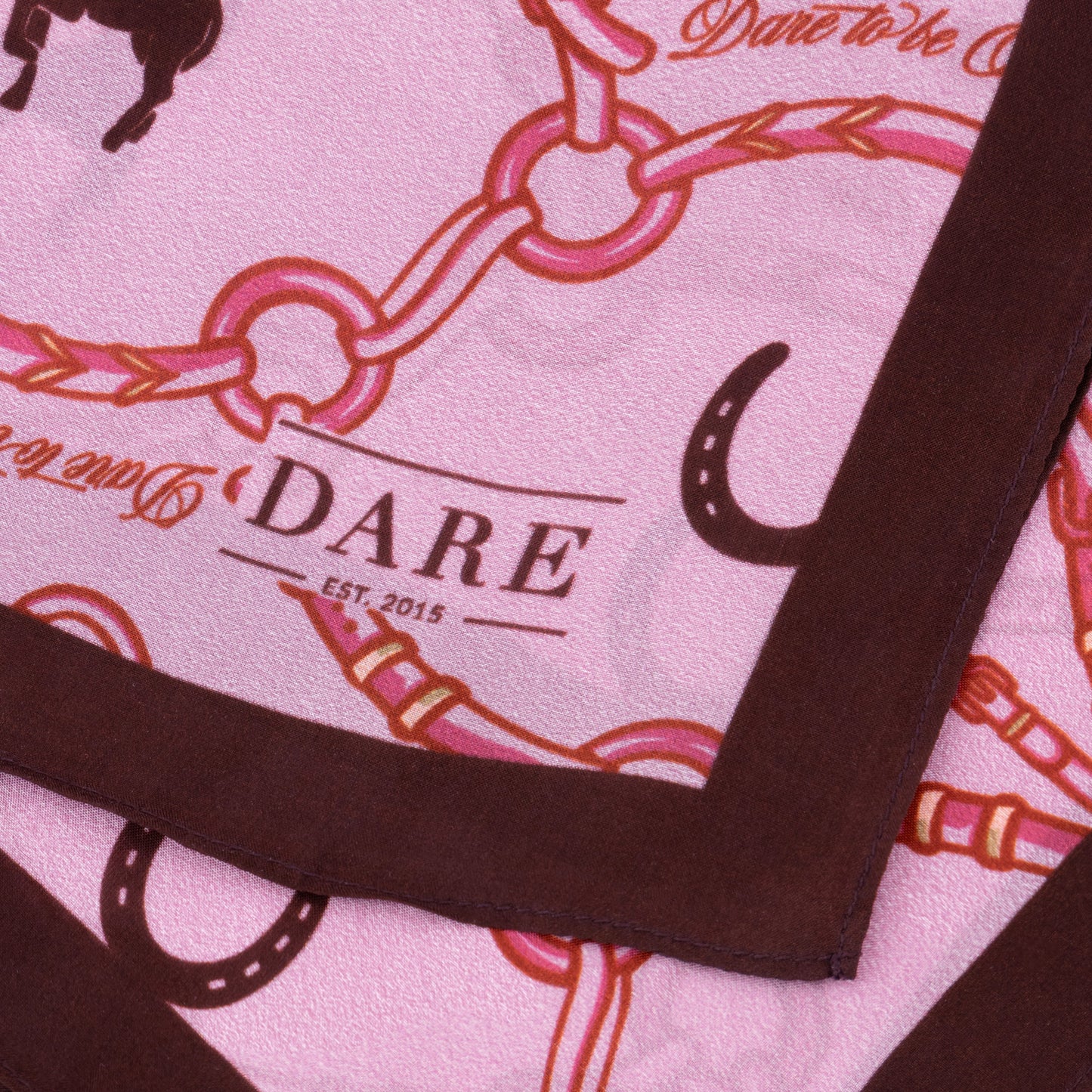 Scarf Silk - Rose gold/Maroon