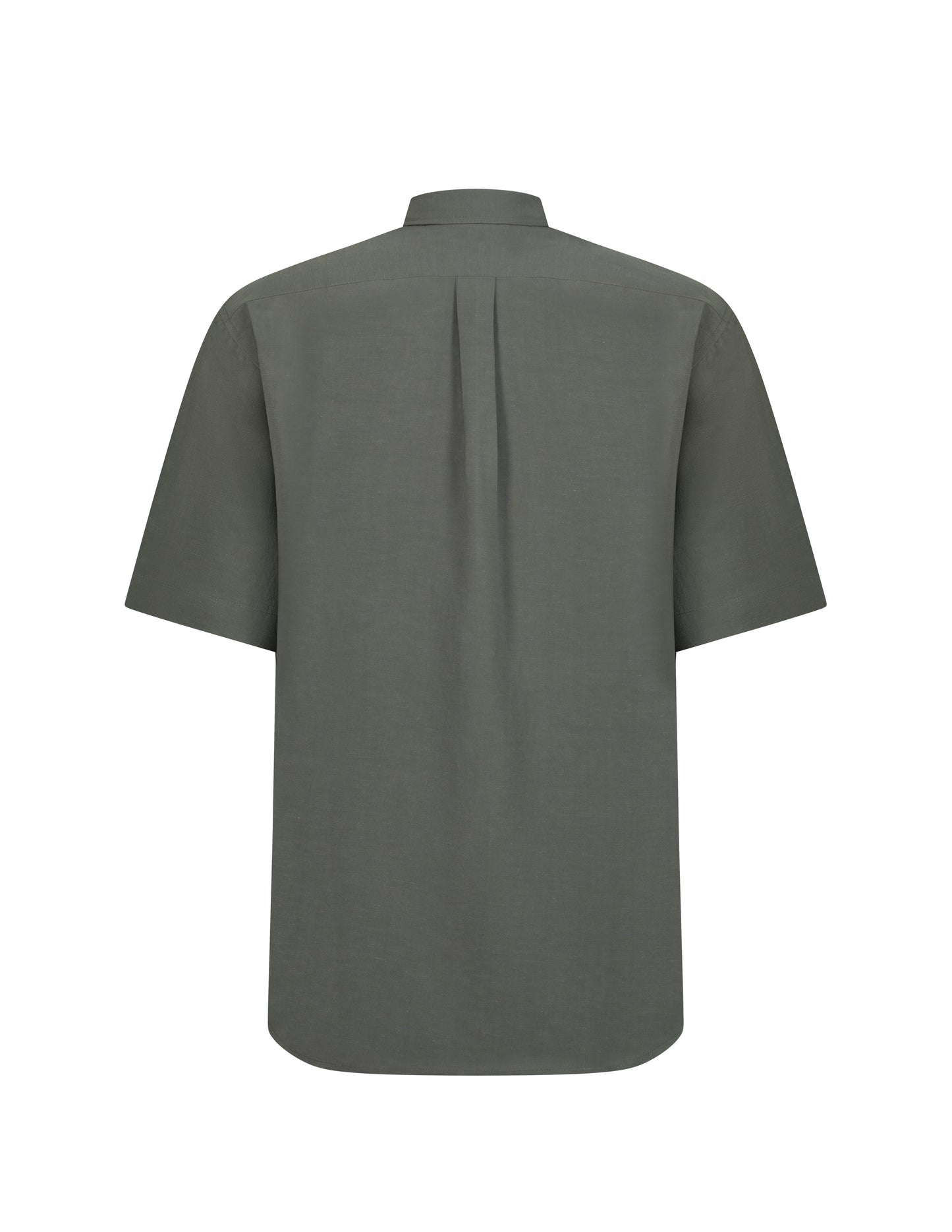 MALE LINEN POLO SHIRT - GRAY-GREEN