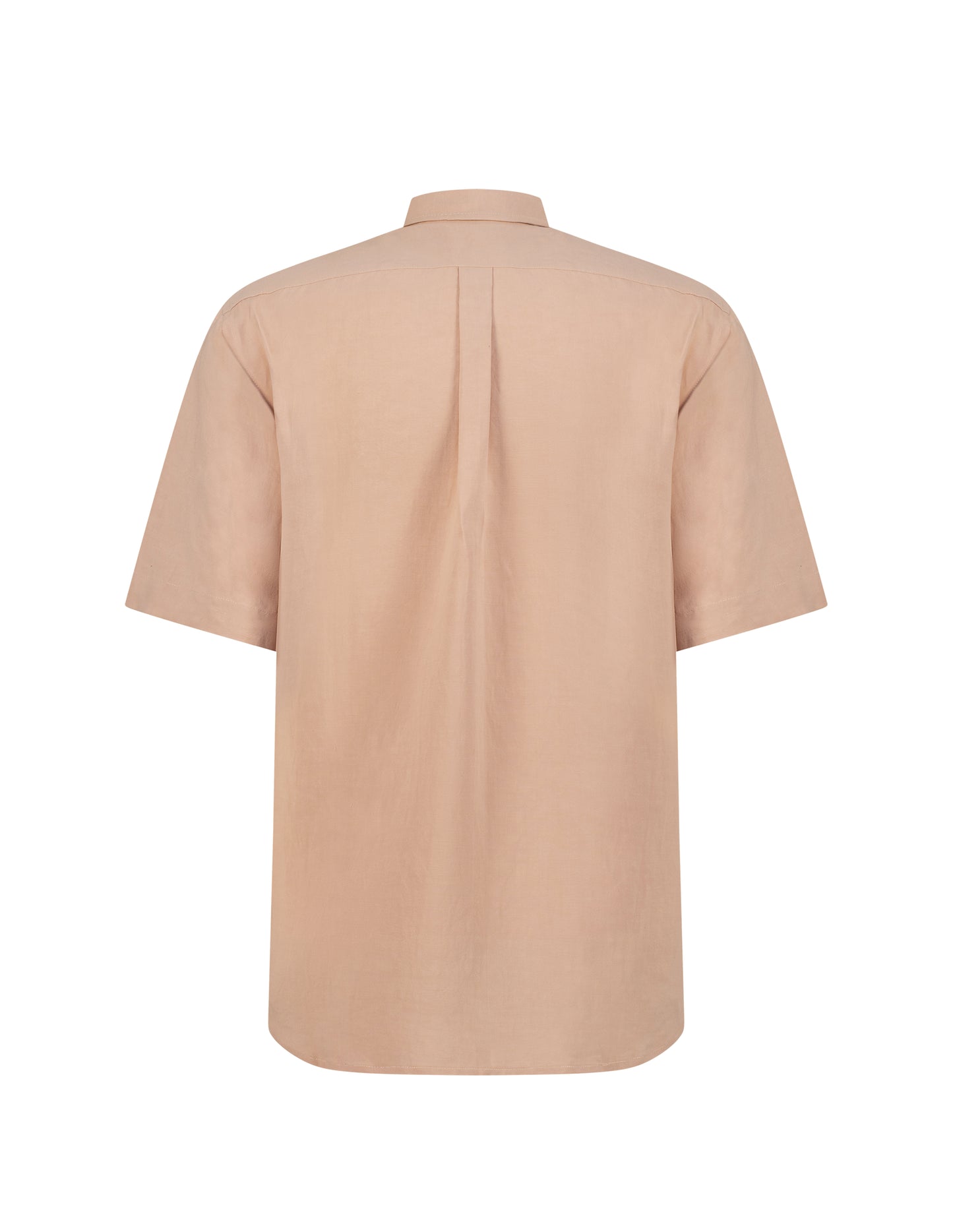 MALE LINEN POLO SHIRT - PEACH